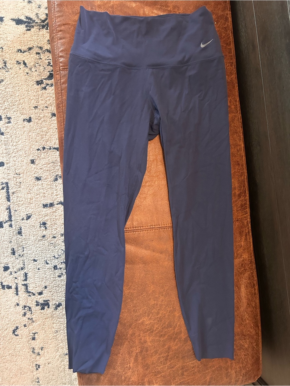 Nike Black Dri-FIT Zenny Leggings with Subtle Silver Swoosh